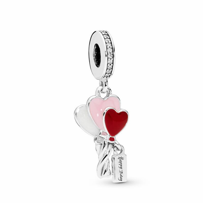 Pandora Heart Balloons Dangle Charm Silver Egypt YZ4267893